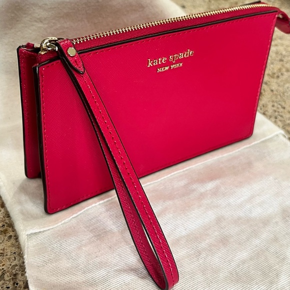 kate spade Handbags - 🔥🔥 KATE SPADE HOT PINK WRISLET (Like New) 🔥🔥